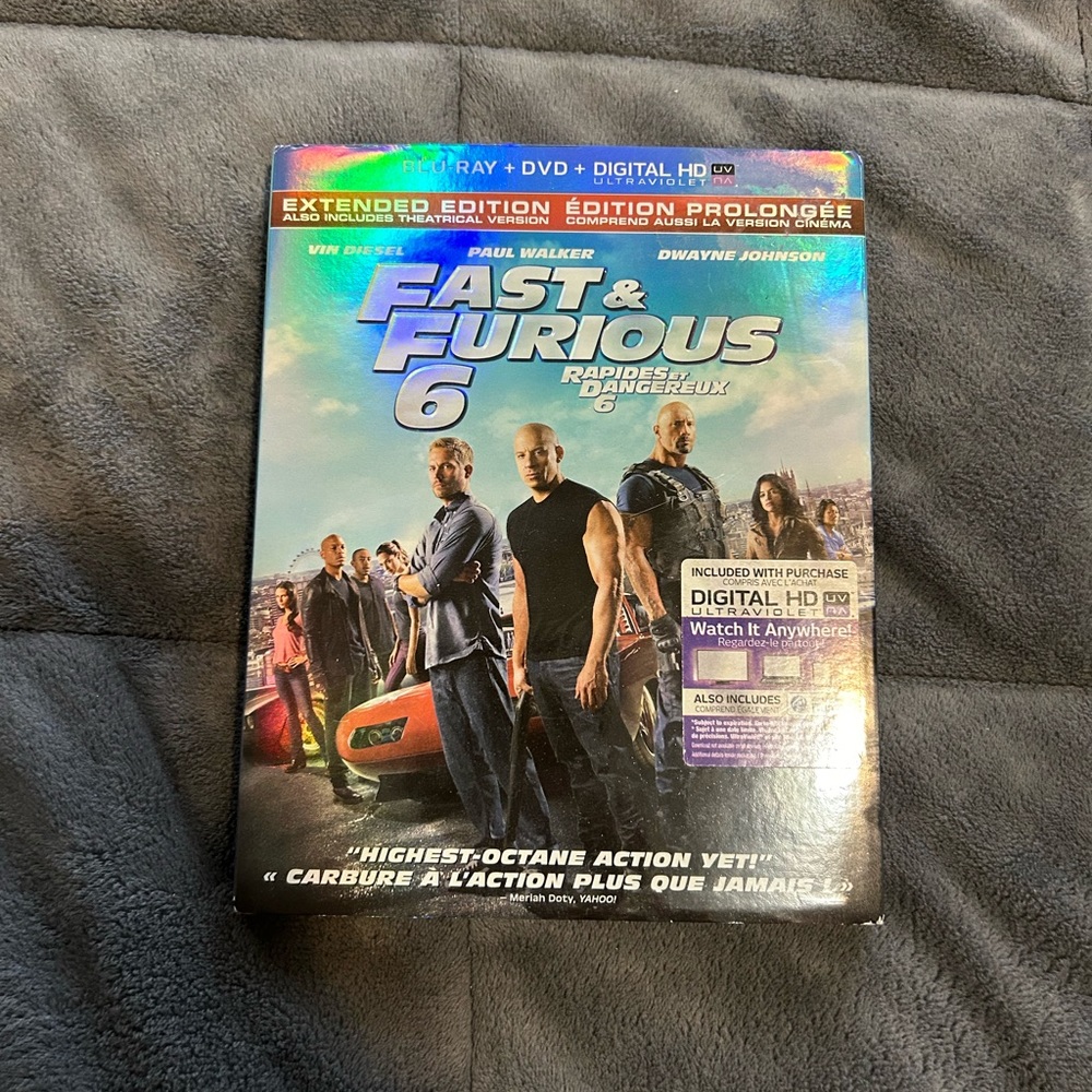DVD/BLU RAY - BUNDLE 4 FOR $25 - FAST AND FURIOUS 6